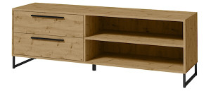 Szafka RTV Abirly 150 cm dąb artisan Wyprzedaż