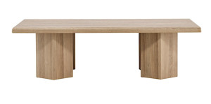 Stolik kawowy Slavell 140x80x40cm dąb naturalny Wyprzedaż