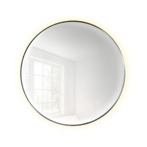 Lustro z podświetleniem led Bright Premium średnica 100 cm srebrne/ ciepła barwa światła Wyprzedaż