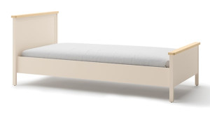 Łóżko dla dziecka 120x200 cm Story beż piaskowy/dąb vincenza bielona