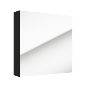 Szafka łazienkowa wisząca Stouq 60x60x15 cm z lustrem czarna Wyprzedaż
