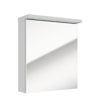 Szafka łazienkowa wisząca Stouq 51x60x20 cm lustrzana biała LED