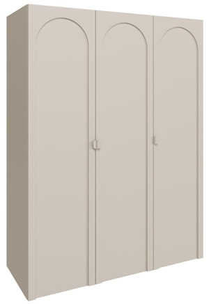 Szafa trzydrzwiowa Arkadia z frezowanym frontem 150 cm kaszmir Wyprzedaż