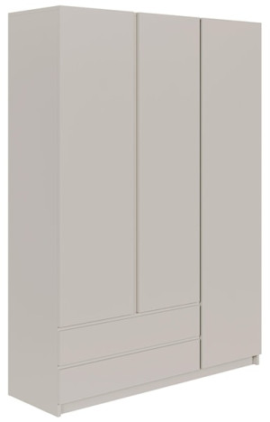 Szafa trzydrzwiowa Bemmi z dwiema szufladami 150 cm kaszmir