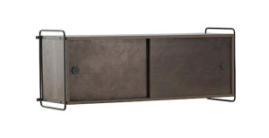 Komoda wisząca Sereille 122x48 cm ciemny brąz Wyprzedaż