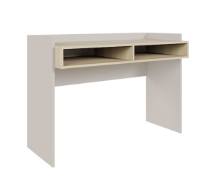 Biurko Tabise z dwiema wnękami 120x53 cm kaszmir/dąb lindberg Wyprzedaż