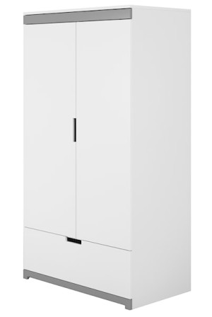 Szafa dziecięca Brannigan biała HOMEBOOK