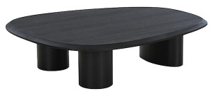 Stolik kawowy Turition fornir jesionowy czarny Wyprzedaż