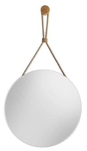 Lustro Twist na sznurze z pętelką 80 cm
