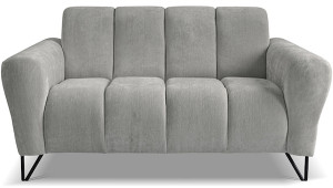 Sofa dwuosobowa Volare jasnoszara szenil łatwoczyszczący Wyprzedaż