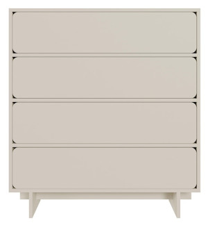 Komoda Wuwu z czterema szufladami 101 cm szarobeżowa Wyprzedaż