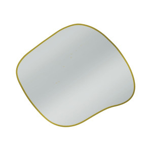 Lustro ścienne Contorno III 90x77 cm złote Wyprzedaż