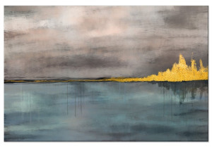 Obraz Złote miasto jednoczęściowy 90x60 cm szeroki Wyprzedaż