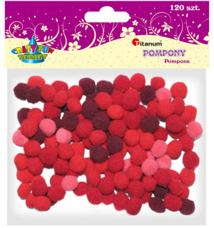 Dodatek dekoracyjny Craft-fun pompony (0126R)