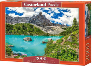 Puzzle 2000 Lake Sorapis, Alps, Italy CASTOR