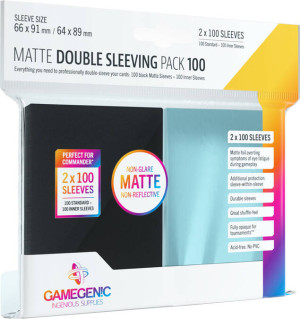 Matte Double Sleeving Pack (66x91 mm/64x89 mm) 2x100 sztuk