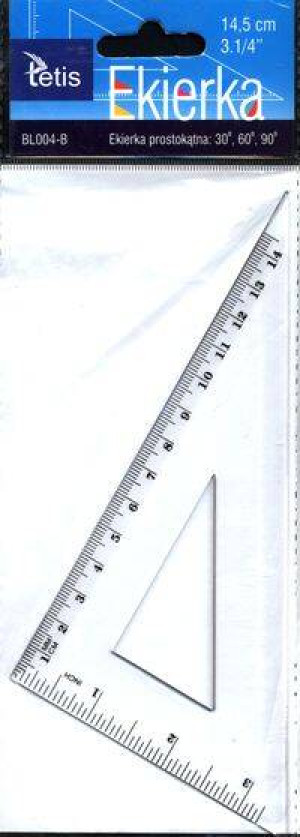 Ekierka prostokątna 14.5 cm