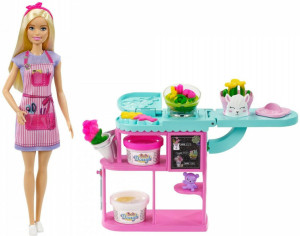 Barbie Kwiaciarnia Lalka, zestaw