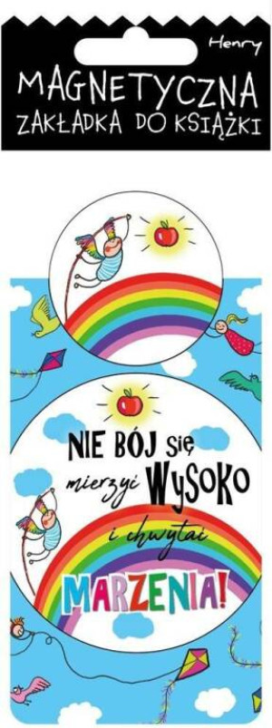 Zakładka magnetyczna. Nie bój się mierzyć wysoko i chwytać marzenia!