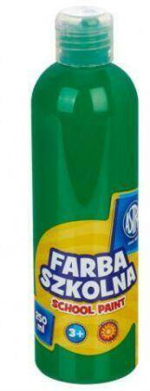 Farba szkolna naturalna tempera Astra 250 ml zielona jasna