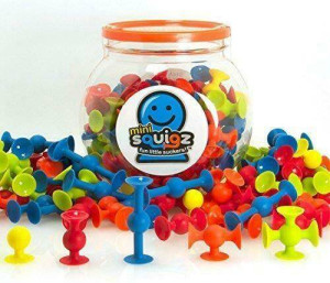 Przyssawki. Squigz Mini. Silikonowe klocki 75el