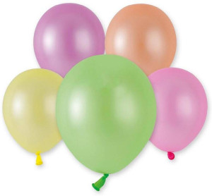Balony Gemar pastelowe fluorescencyjne 12cm 100szt