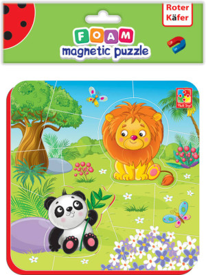 Miękkie magnetyczne puzzle Lew i Panda