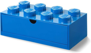 LEGO(R) pojemnik klocek z szufladą ósemka niebieski