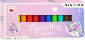 PLASTELINA 12KOL UNICORN STK PUD 1/40