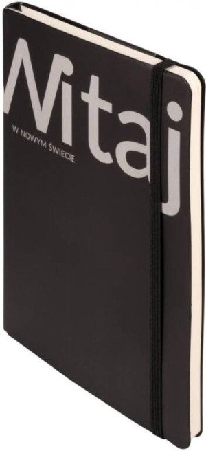 Notes A5 kratka Witaj czarny
