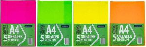 Okładka A4 Neon Line nieregulowana (5szt) ASTRA