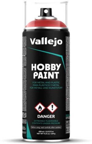 Vallejo: 28.016 - Hobby Paint Spray - Scarlet Red (400 ml)