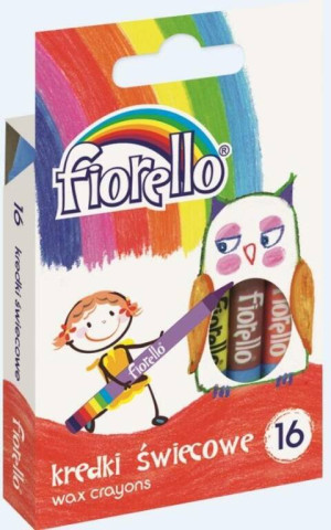 Kredki świecowe 16 kolorów