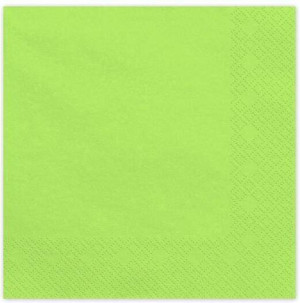 Serwetki papierowe jasny zielony 33x33cm