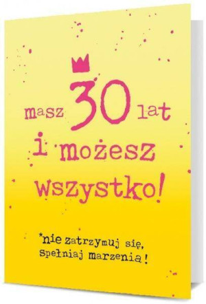 Karnet B6: Urodziny 30