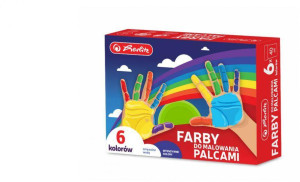 Farby do malowania palcami. 6 kolorów