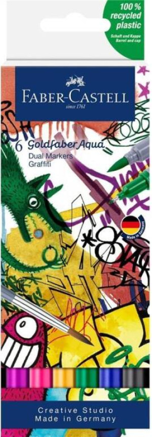 Pisak akwarelowy Goldfaber Aqua 6szt FABER CASTELL