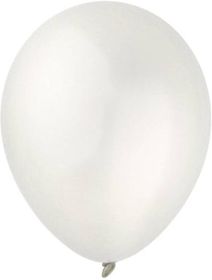Balony Decomex metallic Pearl White 100szt