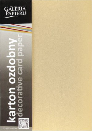 Karton ozdobny A4 Złoty 250 g, 20 ark