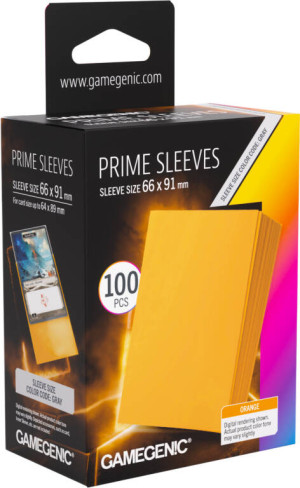 Gamegenic: Prime Sleeves (66x91 mm) - Orange - 100 sztuk