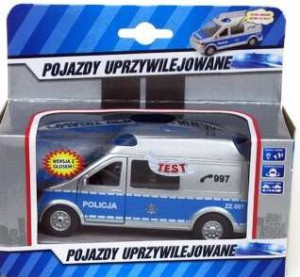 Auto Policja. Van z dźwiękiem 14cm