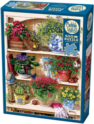 Puzzle 500 Regał z kwiatami