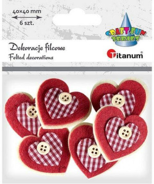Filcowe serca 3D