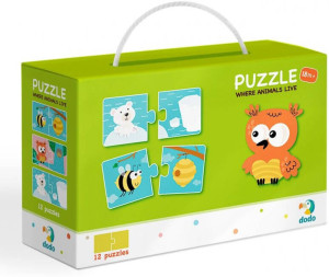 Puzzle Duo. Gdzie żyją zwierzęta?