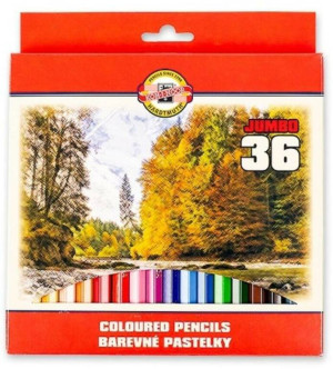Kredki ołówkowe JUMBO. 36 kolorów 3385