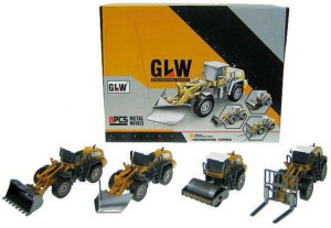 Maszyny budowlane 20cm 4 wzory