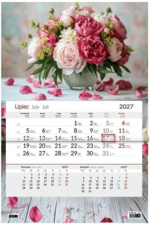 Kalendarz 2027 jednodzielny Bukiet