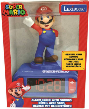 Budzik cyfrowy z lampką nocną Super Mario i efektami dźwiękowymi RL800NI