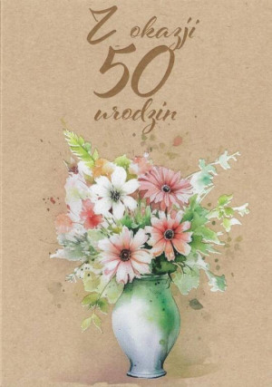 Kartka okolicznościowa Urodziny 50