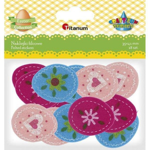 Naklejki filcowe mix 18szt